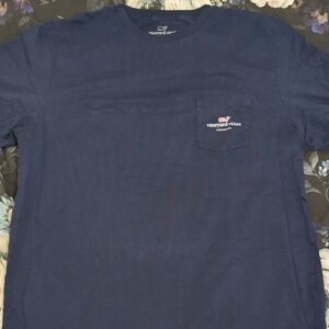 Vineyard Vines Men's Navy Pocket Tee